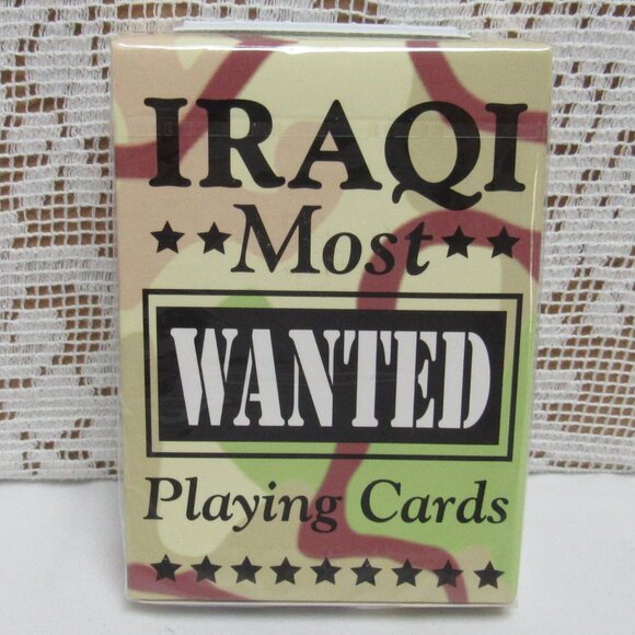 IRAQI Most Wanted Playing Card Deck Bicycle Made in USA Unopened Box - Picture 1 of 2